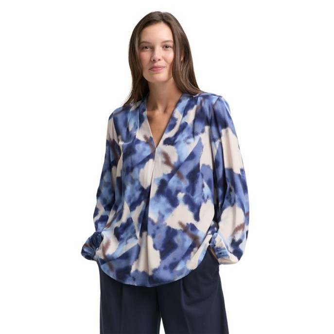 Tom Tailor blouse print Blauw